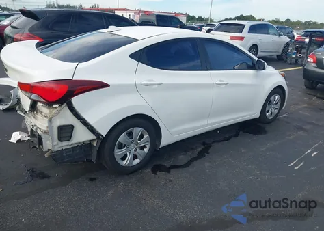 2016 Hyundai Elantra Se z USA, uszkodzony, nr VIN 5NPDH4AE4GH673849